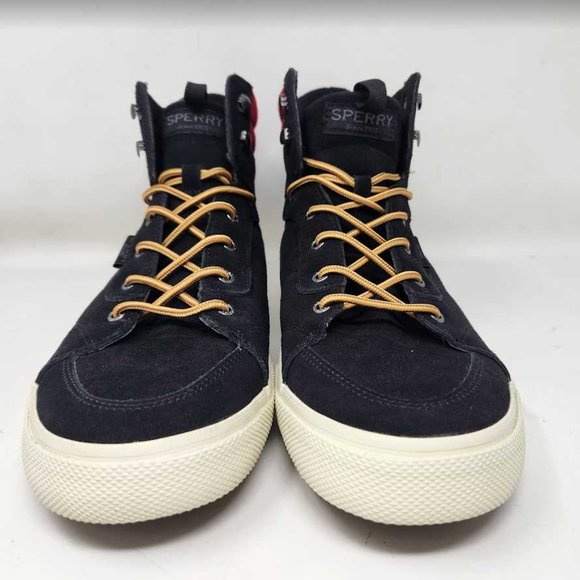 Men\'s 13 Sperry Striper Storm Hiker Buff suede black & red buffalo checker boots main image 8